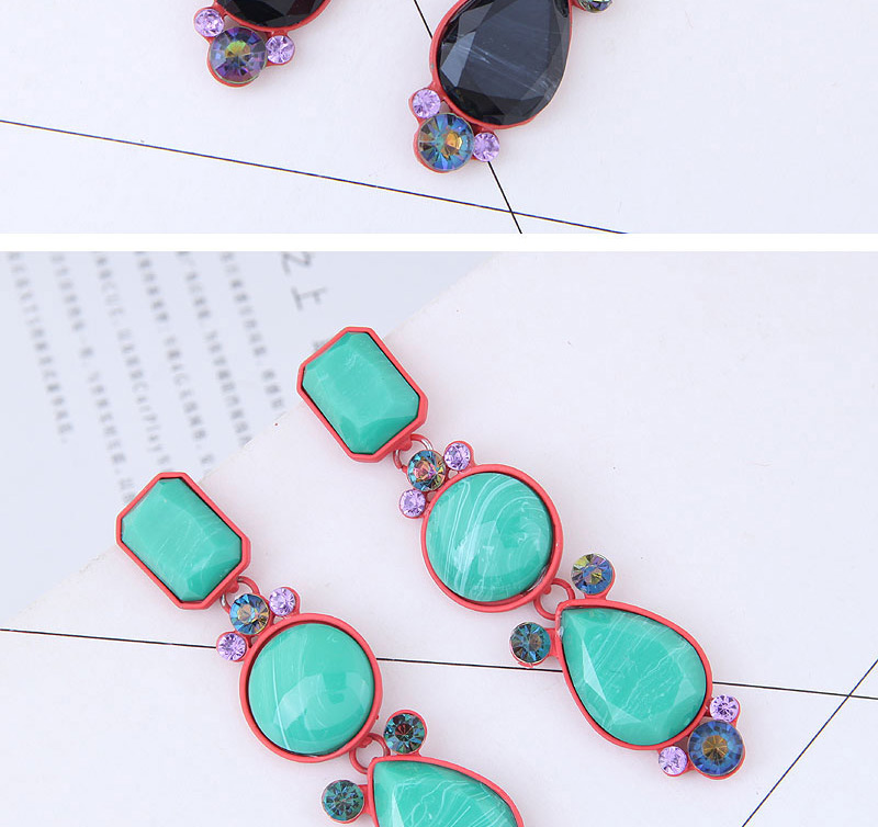Fashion Multi-color Geometric Shape Decorated Earrings,Drop Earrings