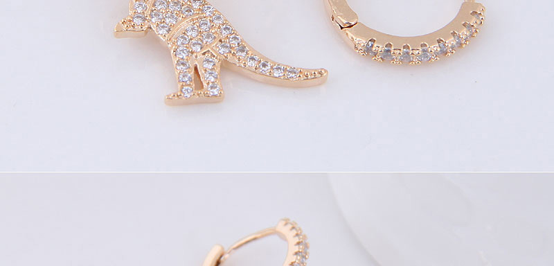 Fashion Gold Color Dinosaur Shape Decorated Earrings,Drop Earrings