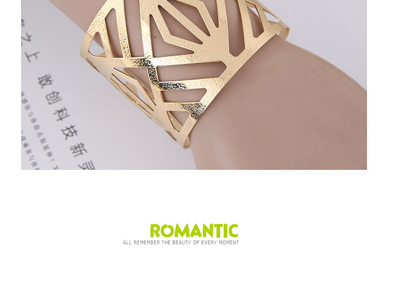 Fashion Gold Color Hollow Out Design Opening Bracelet,Bib Necklaces