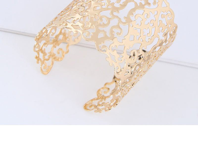 Fashion Gold Color Hollow Out Design Opening Bracelet,Fashion Bangles