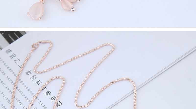 Fashion Rose Gold Peacock Shape Decorated Necklace,Pendants