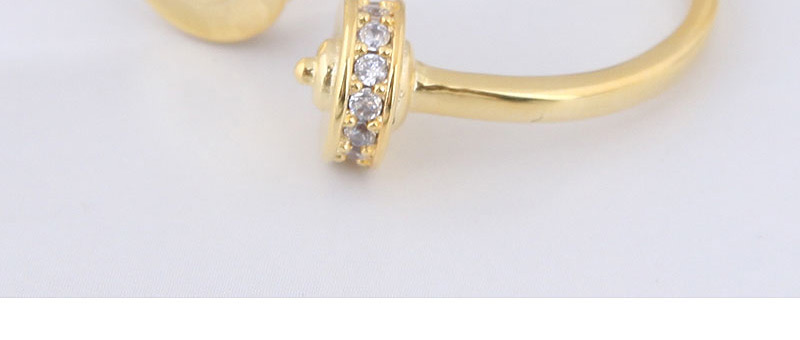 Fashion Gold Color Diamond Decorated Ring,Fashion Rings