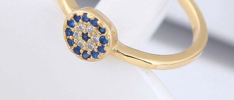 Fashion Gold Color Round Shape Decorated Ring,Fashion Rings