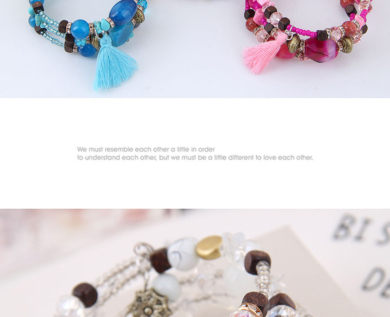 Fashion Multi-color Tassel Decorated Multi-layer Bracelet,Fashion Bracelets