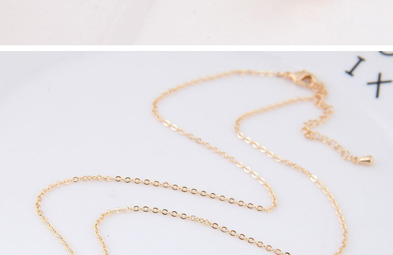 Elegant Gold Color Bowknot Pendant Decorated Necklace,Necklaces