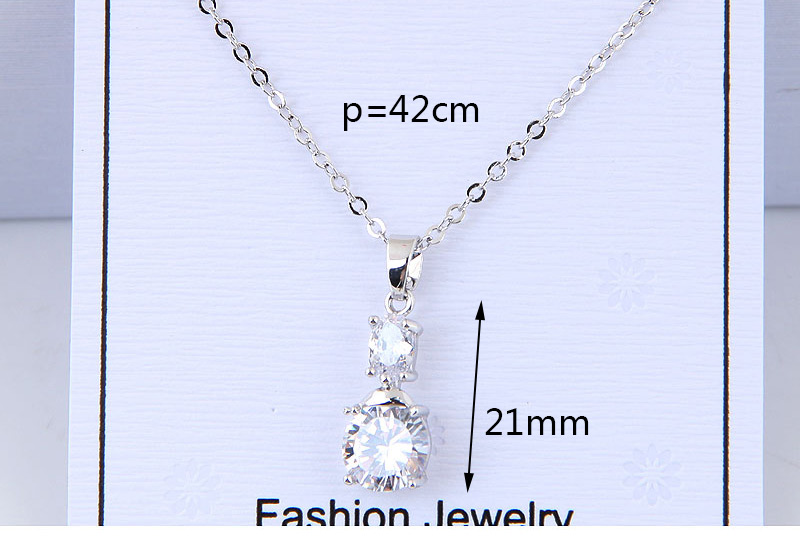 Fashion Silver Color Geometric Shape Decorated Necklace,Necklaces