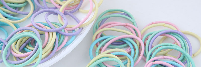 Fashion Multi-color Color-matching Decorated Hairband(100pcs),Hair Ring