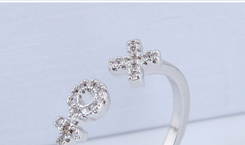 Simple Silver Color Diamond Decorated Ring,Fashion Rings