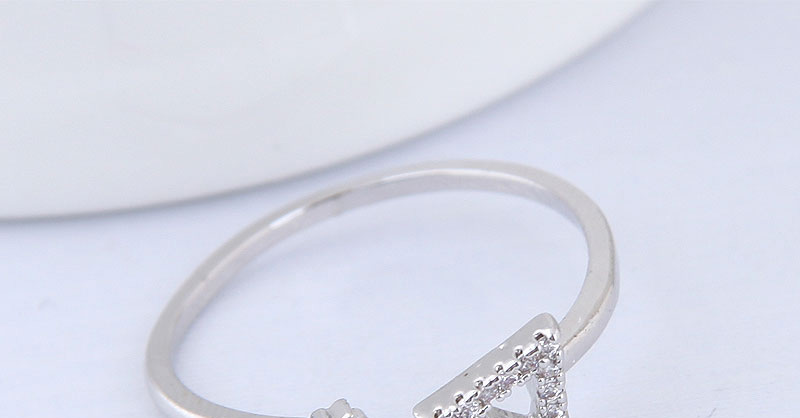 Simple Silver Color Triangle Shape Decorated Ring,Fashion Rings