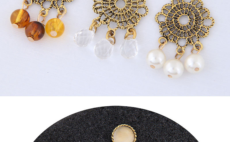Fashion White Hollow Out Design Pure Color Earrings,Drop Earrings