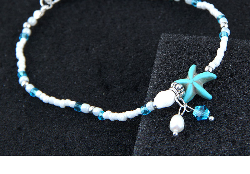 Elegant White+silver Color Starfish&seashell Decorated Anklte,Fashion Anklets