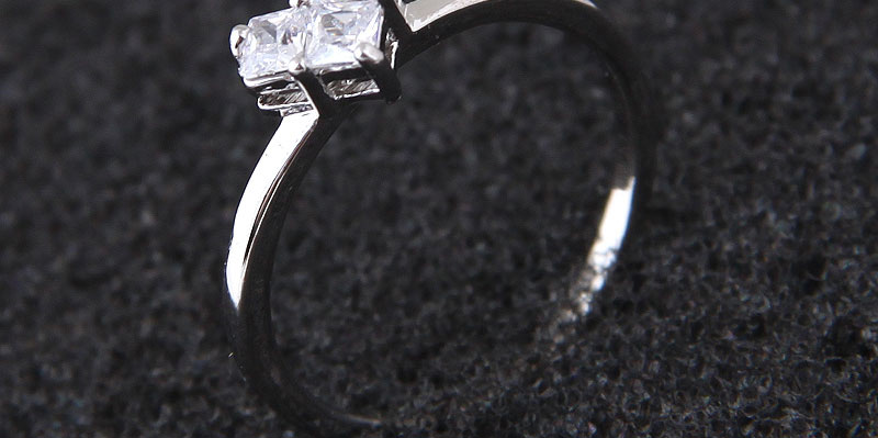 Elegant Silver Color Pure Color Design Heart Shape Ring,Fashion Rings