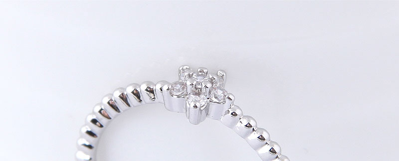 Elegant Silver Color Flowers Shape Design Simple Ring,Fashion Rings