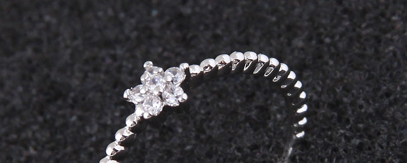 Elegant Silver Color Flowers Shape Design Simple Ring,Fashion Rings