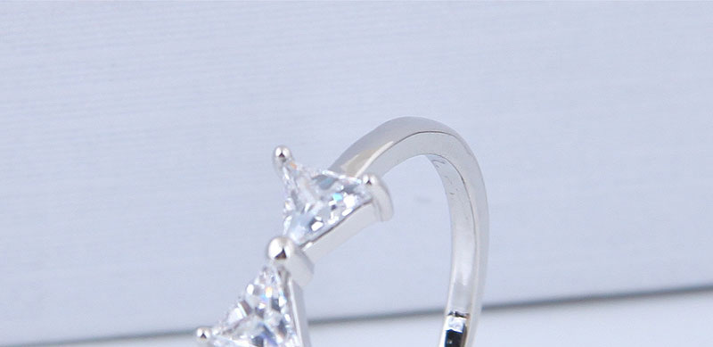 Elegant Silver Color Bowknot Shape Design Simple Ring,Fashion Rings