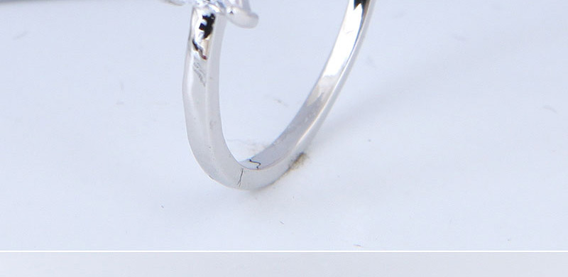 Elegant Silver Color Bowknot Shape Design Simple Ring,Fashion Rings