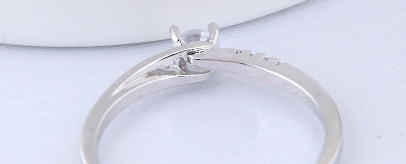 Elegant Silver Color Pure Color Design Opening Ring,Fashion Rings