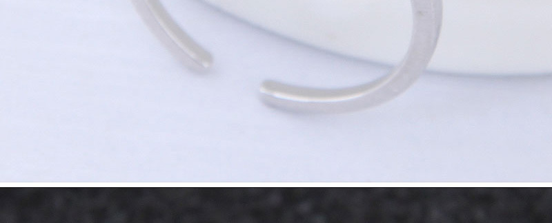 Elegant Silver Color Pure Color Design Opening Ring,Fashion Rings
