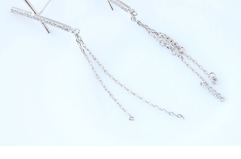 Simple Silver Color Pure Color Decorated Earrings,Drop Earrings