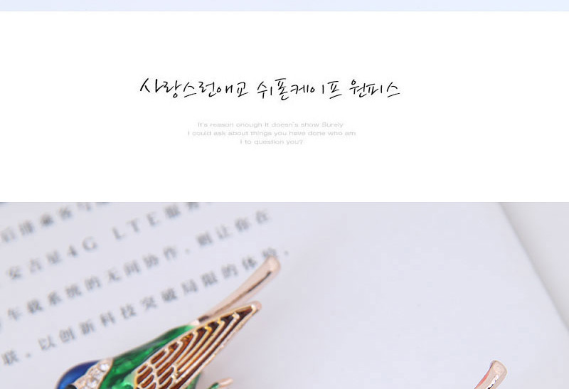Elegant Gold Color Magpie Shape Design Simple Brooch,Korean Brooches