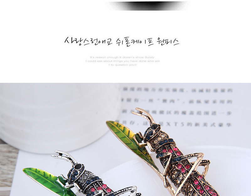 Elegant Silver Color Full Diamond Design Insect Shape Brooch,Korean Brooches