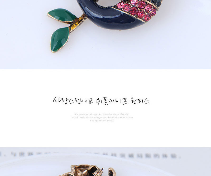 Elegant Dark Brown Lizard Shape Design Simple Brooch,Korean Brooches
