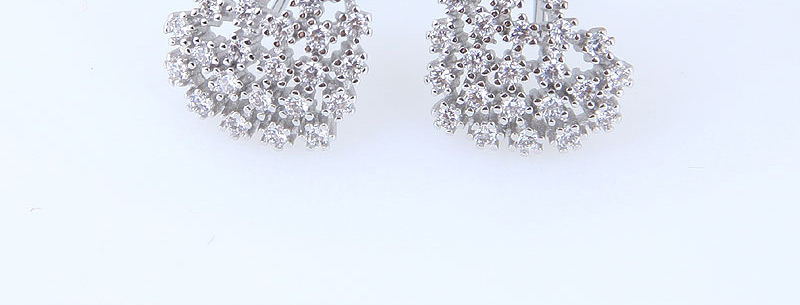 Fashion White Heart Shape Decorated Earrings,Stud Earrings
