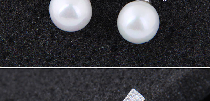 Fashion White Bowknot Shape Decorated Earrings,Stud Earrings