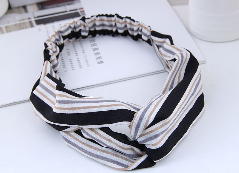 Fashion Blue Stripe Patterm Decorated Hairband,Hair Ribbons