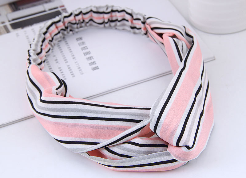 Fashion Black Stripe Patterm Decorated Hairband,Hair Ribbons