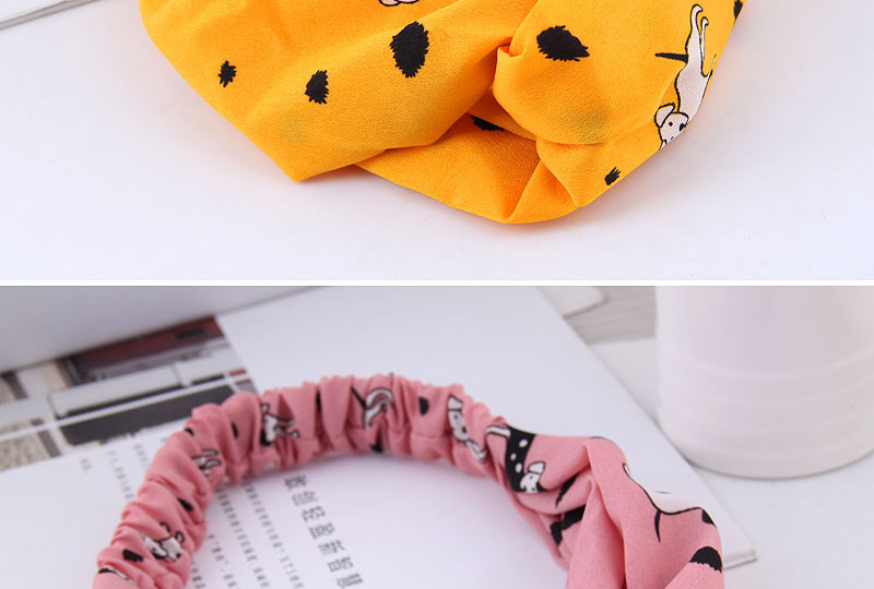 Fashion Yellow Dogs Pattern Decorated Hairband,Hair Ribbons