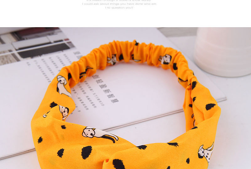 Fashion Pink Dogs Pattern Decorated Hairband,Hair Ribbons