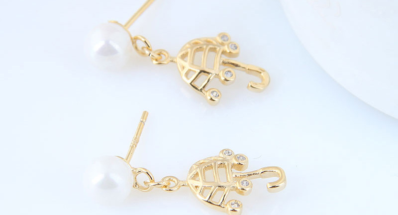Fashion Gold Color Umbrella Shape Decorated Earrings,Stud Earrings
