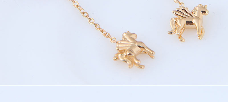 Fashion Gold Color Horse Shape Decorated Earrings,Drop Earrings