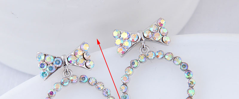 Simple Multi-color Bowknot Shape Decorated Earrings,Stud Earrings