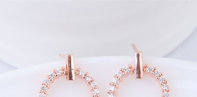 Sweet Silver Color Circular Ring Design Pure Color Earrings,Stud Earrings