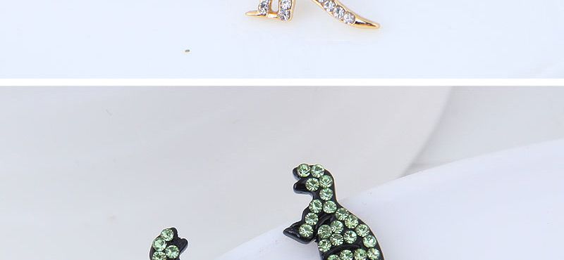 Sweet Black Hippocampus Shape Design Simple Earrings,Stud Earrings