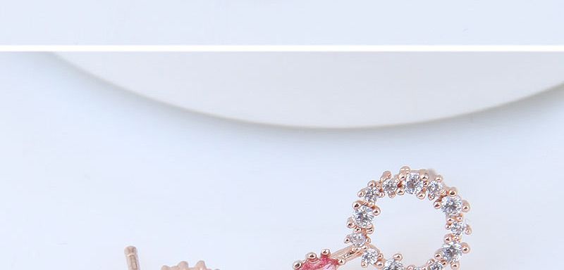 Sweet Silver Color Full Diamond Design Round Shape Earrings,Stud Earrings