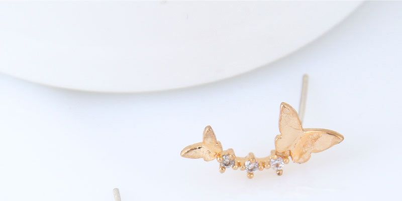 Sweet Silver Color Butterfly Shape Design Simple Earrings,Stud Earrings