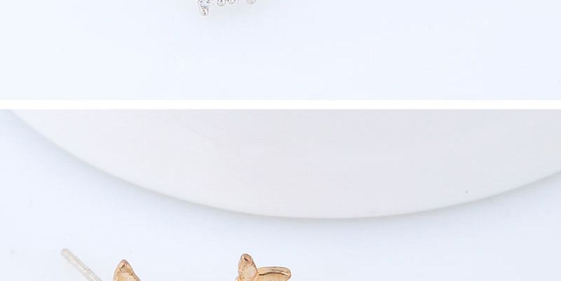 Sweet Gold Color Butterfly Shape Design Simple Earrings,Stud Earrings