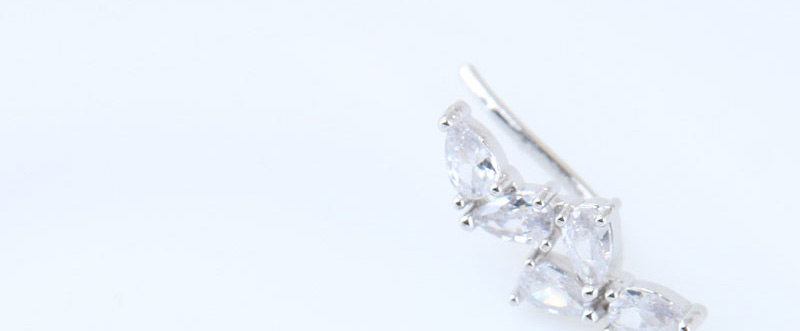 Fashion Transparent Waterdrop Shape Decorated Earrings,Stud Earrings