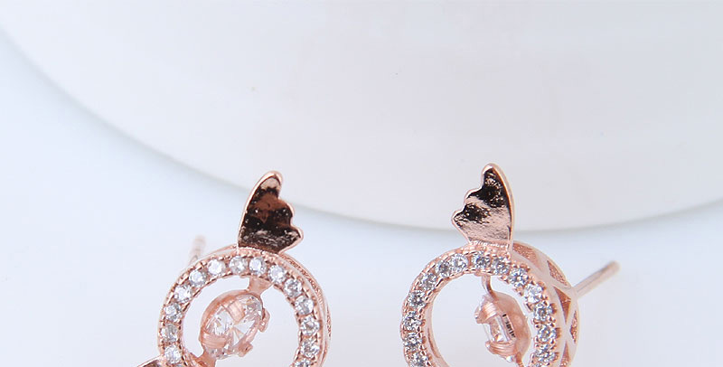 Fashion Silver Color Angle Shape Decorated Earrings,Stud Earrings