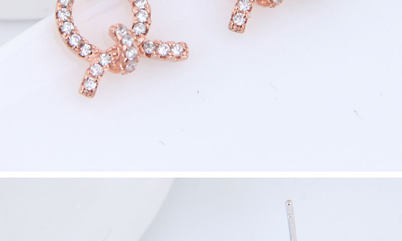 Fashion Silver Color Full Diamond Decorated Earrings,Stud Earrings