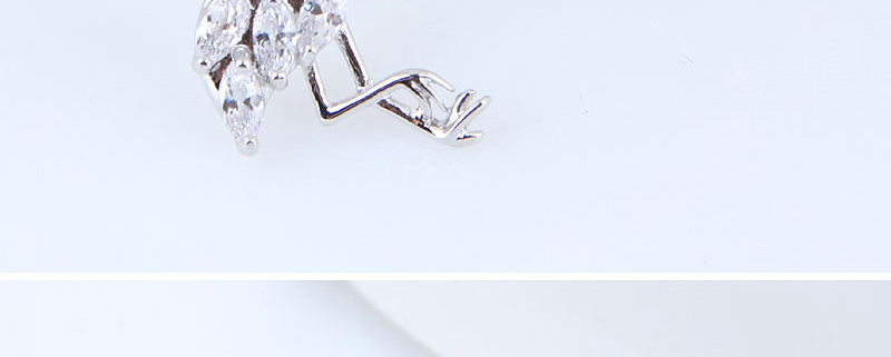 Fashion Silver Color Swan Shape Decorated Earrings,Stud Earrings