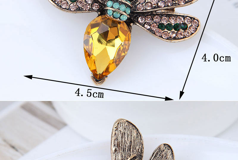 Simple Multi-color Bee Shape Decorated Brooch,Korean Brooches