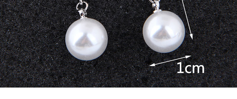 Fashion White Pearl Decorated Pure Color Earrings,Stud Earrings