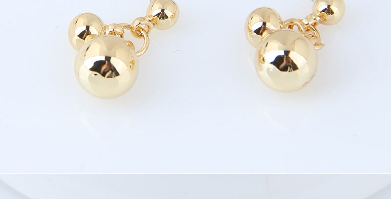 Fashion Gold Color Ball Shape Decorated Earrings,Stud Earrings