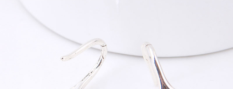 Fashion Silver Color Sector Shape Decorated Earrings,Drop Earrings