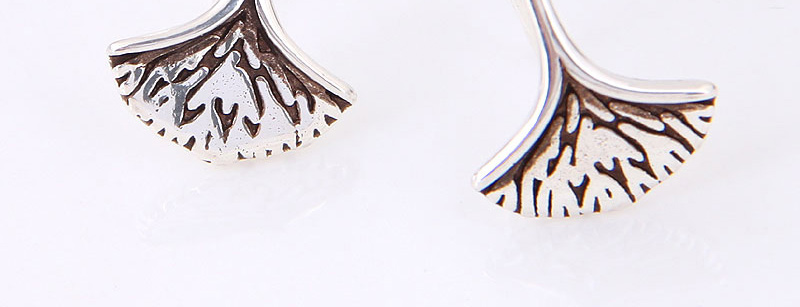 Fashion Silver Color Sector Shape Decorated Earrings,Drop Earrings