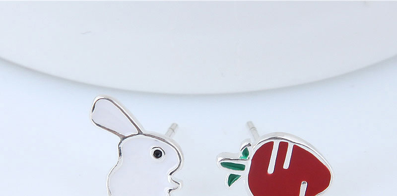 Fashion Multi-color Rabbit Shape Decorated Earrings,Stud Earrings